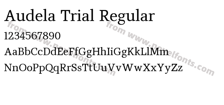 Audela Trial RegularPreview