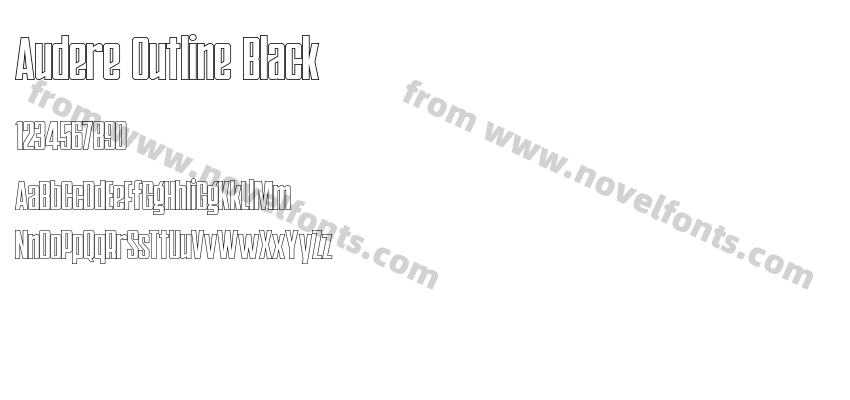 Audere Outline BlackPreview