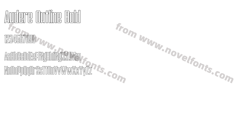 Audere Outline BoldPreview