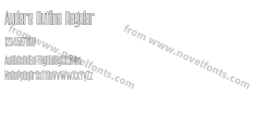 Audere Outline RegularPreview