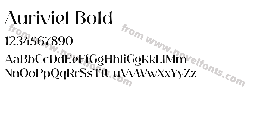 Auriviel BoldPreview
