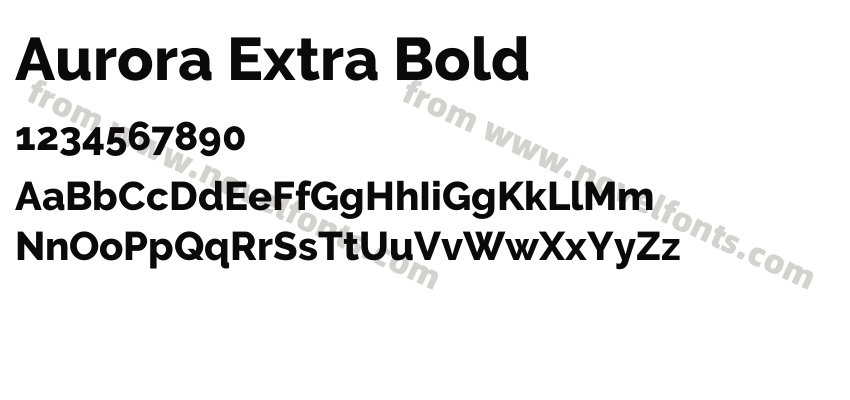 Aurora Extra BoldPreview