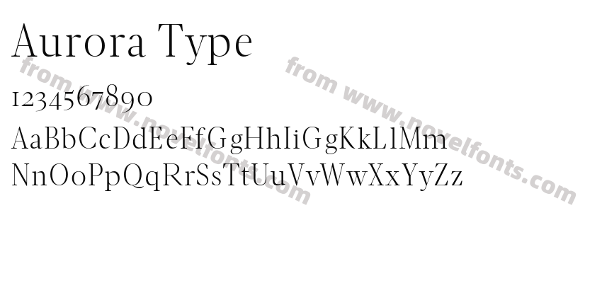 Aurora TypePreview