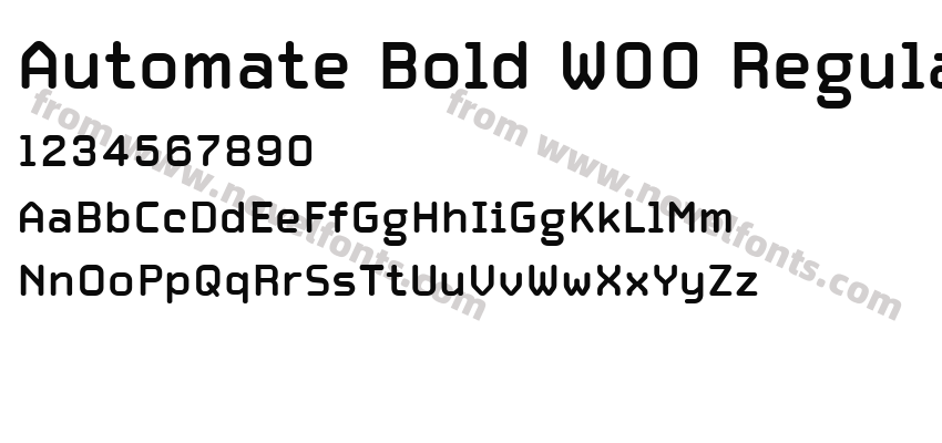 Automate Bold W00 RegularPreview