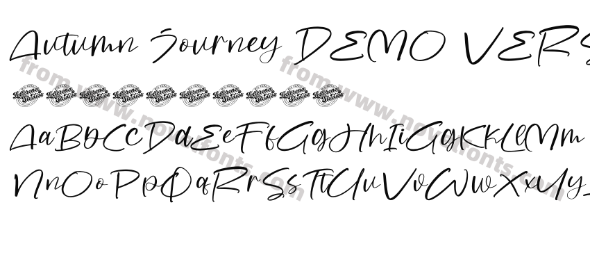 Autumn Journey DEMO VERSION ItalicPreview