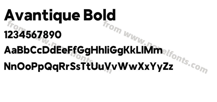 Avantique BoldPreview