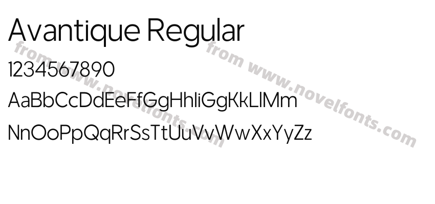 Avantique RegularPreview