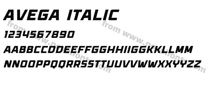 Avega ItalicPreview