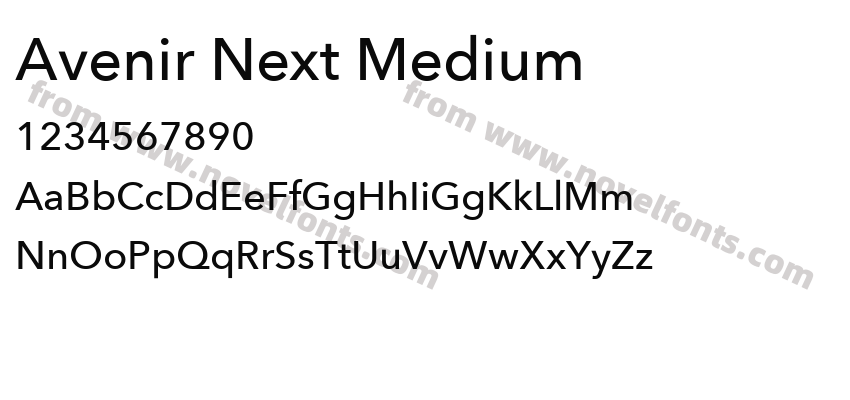 Avenir Next MediumPreview
