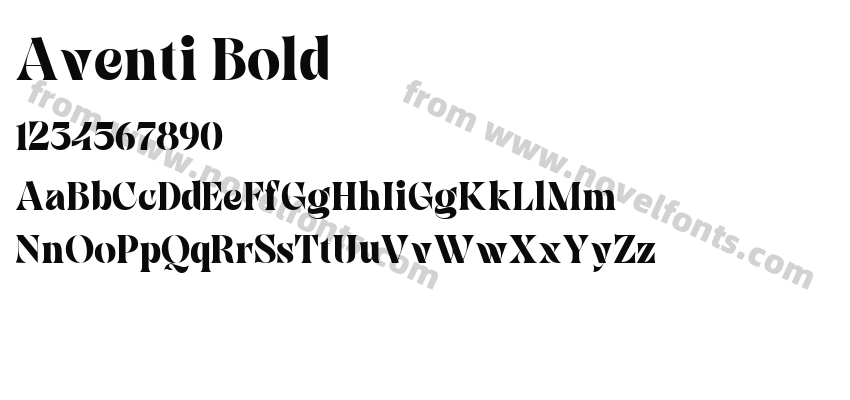 Aventi BoldPreview