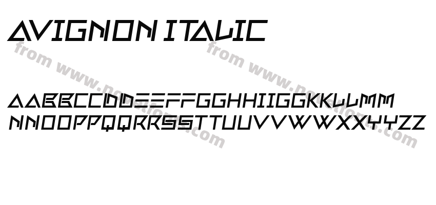 Avignon ItalicPreview