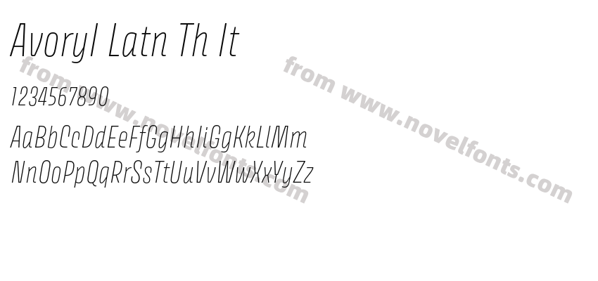 AvoryI Latn Th ItPreview