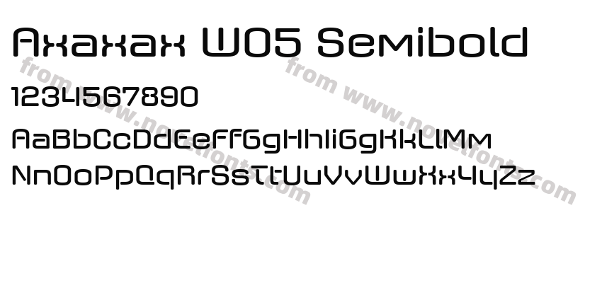 Axaxax W05 SemiboldPreview