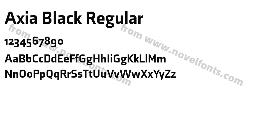 Axia Black RegularPreview