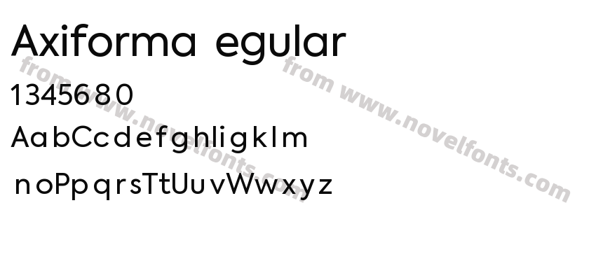 Axiforma RegularPreview