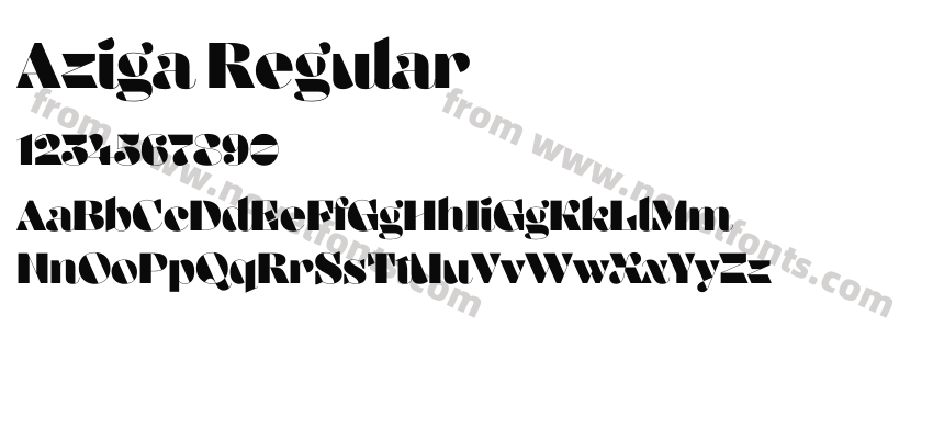 Aziga RegularPreview