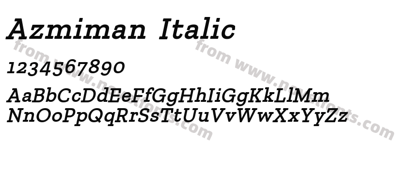 Azmiman ItalicPreview