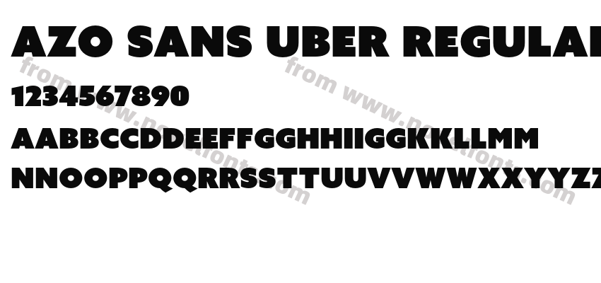Azo Sans Uber RegularPreview
