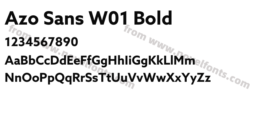 Azo Sans W01 BoldPreview