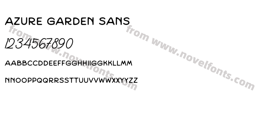 Azure Garden SansPreview