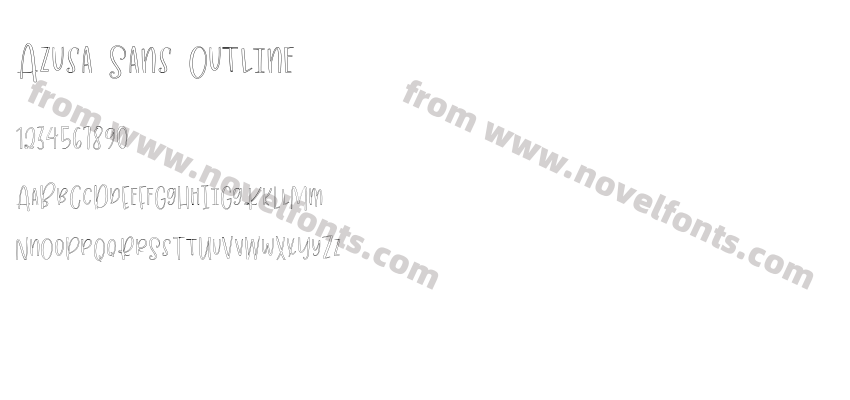 Azusa Sans OutlinePreview