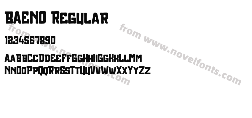 BAENO RegularPreview