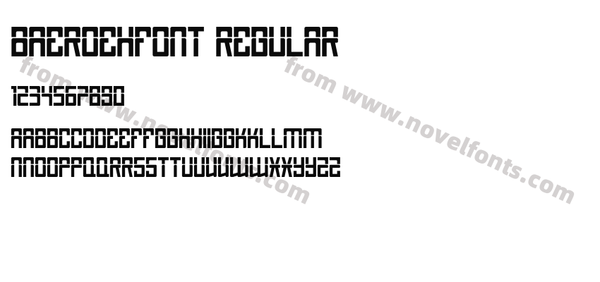 BAEROEHFONT RegularPreview