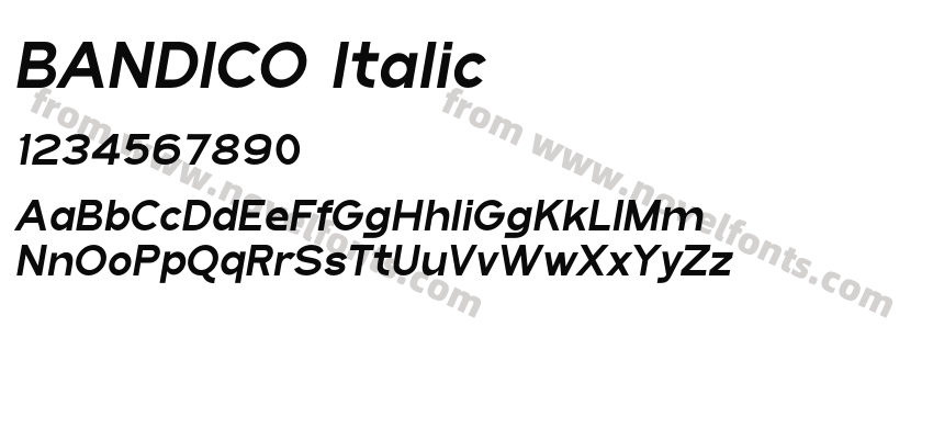 BANDICO ItalicPreview