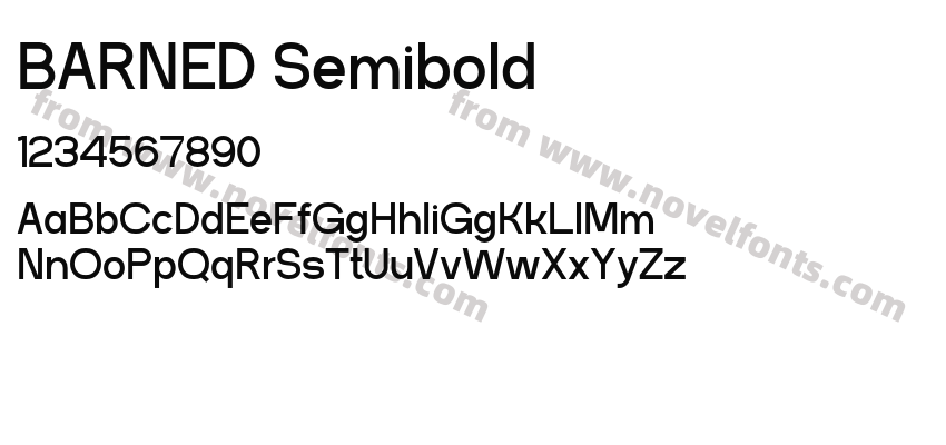 BARNED SemiboldPreview