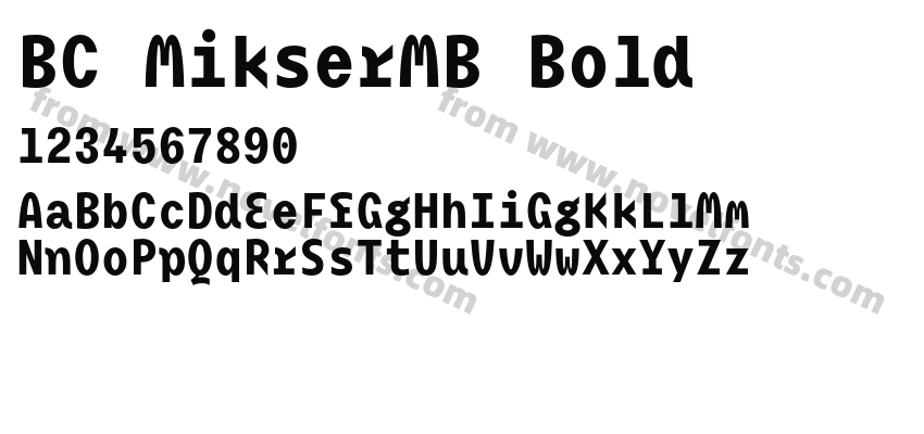 BC MikserMB BoldPreview