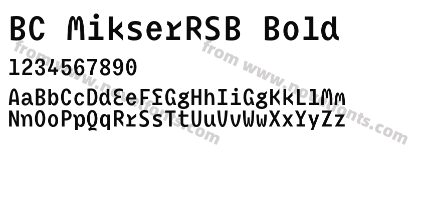 BC MikserRSB BoldPreview