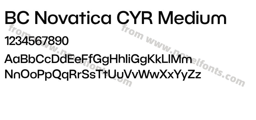 BC Novatica CYR MediumPreview