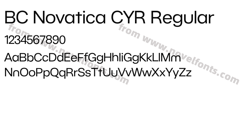 BC Novatica CYR RegularPreview
