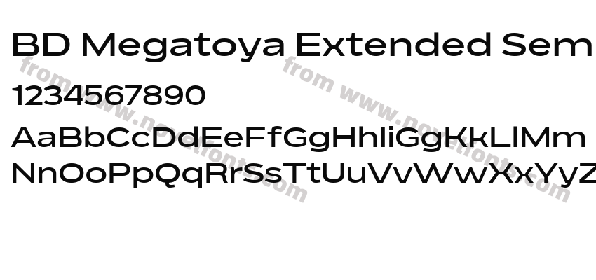 BD Megatoya Extended SemiboldPreview