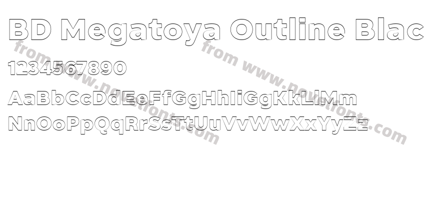 BD Megatoya Outline BlackPreview
