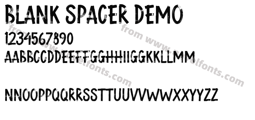 BLANK SPACER DEMOPreview