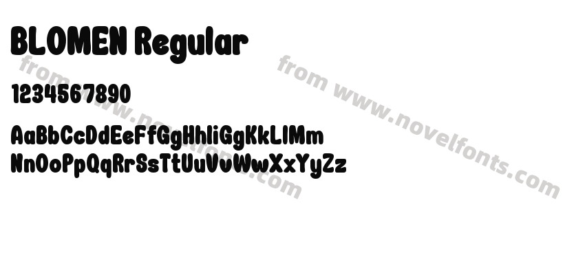 BLOMEN RegularPreview