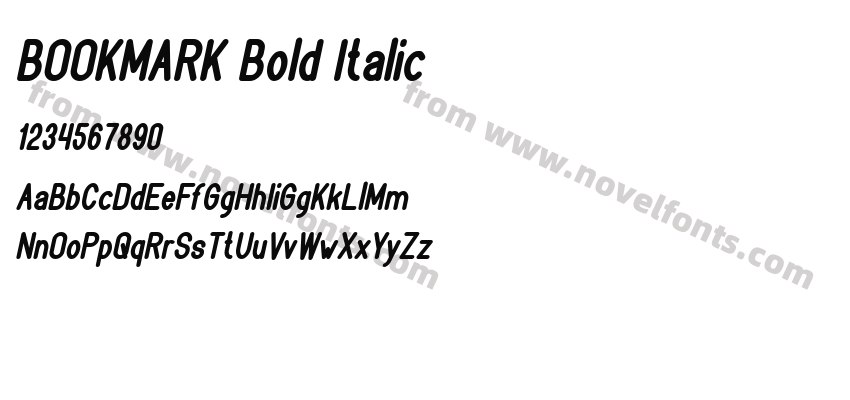 BOOKMARK Bold ItalicPreview