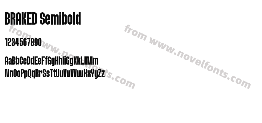BRAKED SemiboldPreview