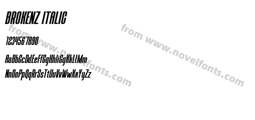 BROKENZ ITALICPreview