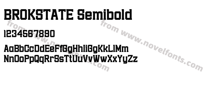 BROKSTATE SemiboldPreview