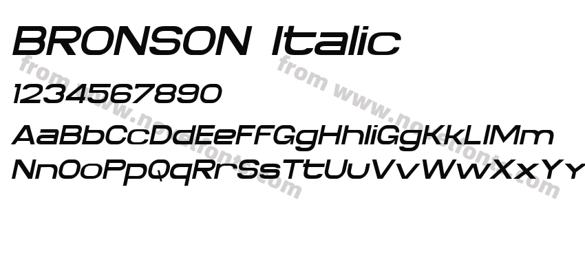 BRONSON ItalicPreview