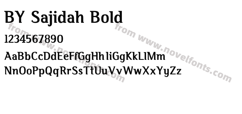 BY Sajidah BoldPreview
