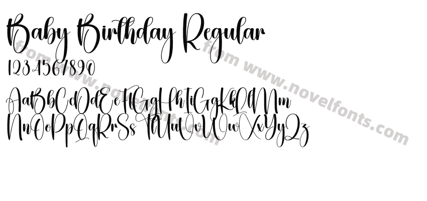 Baby Birthday RegularPreview