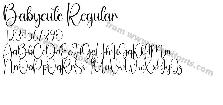 Babycute RegularPreview