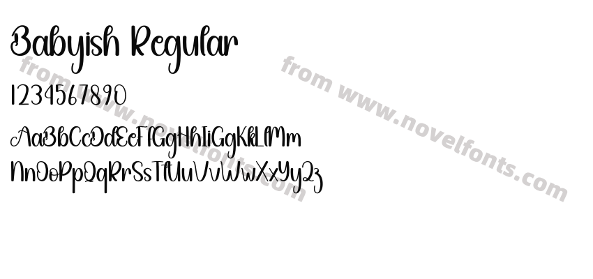 Babyish RegularPreview