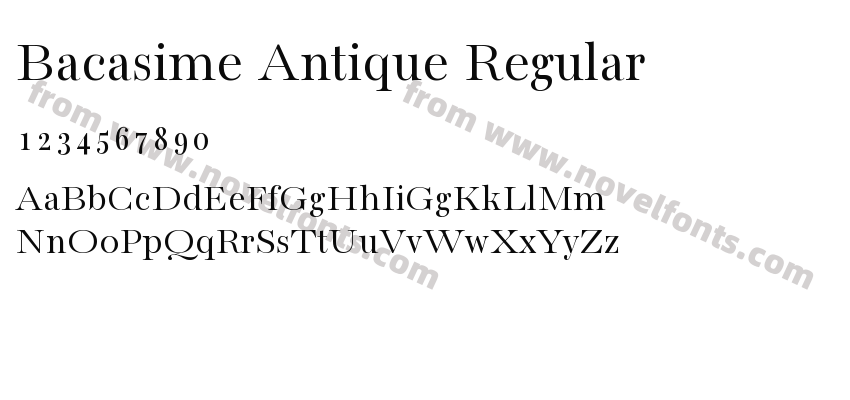 Bacasime Antique RegularPreview
