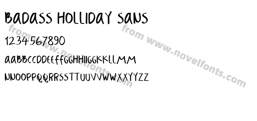 Badass Holliday SansPreview