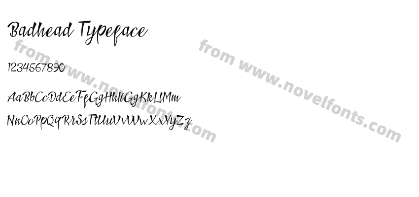 Badhead TypefacePreview