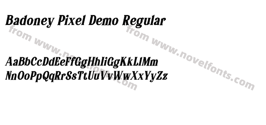 Badoney Pixel Demo RegularPreview